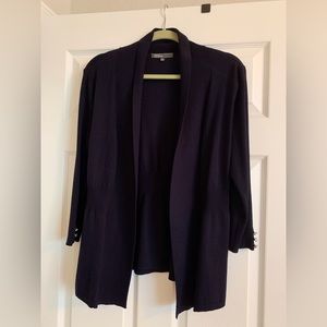 Women’s navy sweater (open in front) size large